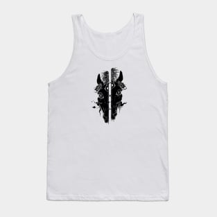 Split Face Horse, Weird Art Tank Top